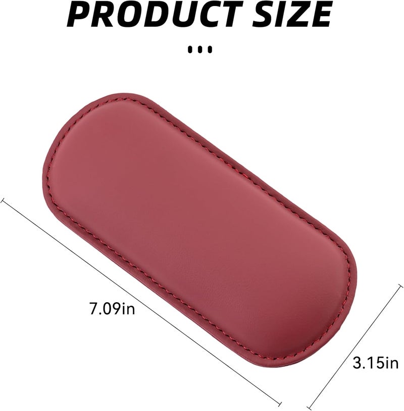 Alieemo Car Knee Cushion Pad, Leather Memory Foam Vehicle Door Armrest Pillow for Leg Elbow, Comfort Auto Interior Center Console Thigh Support Mat Accessories, Universal for Most Cars (Red) - Image 2
