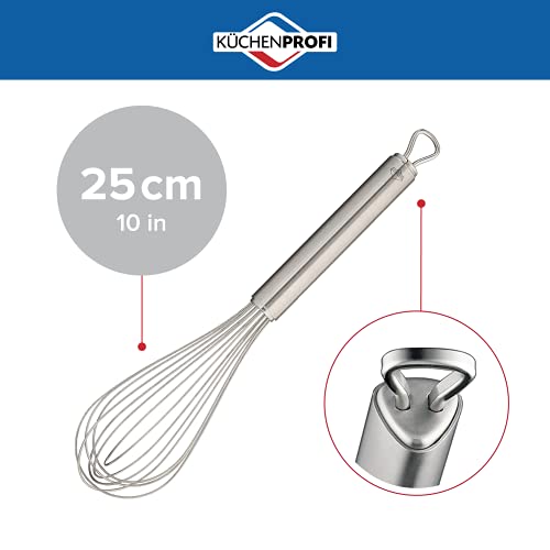 Küchenprofi Stainless Steel Handle for Eggs, Batter, and Dough, Metal Whisk for Kitchen Use, Silver, 10 Inches - Image 2