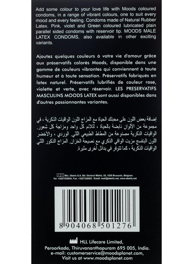 Moods Coloured Condoms, 12 Pieces - Image 2