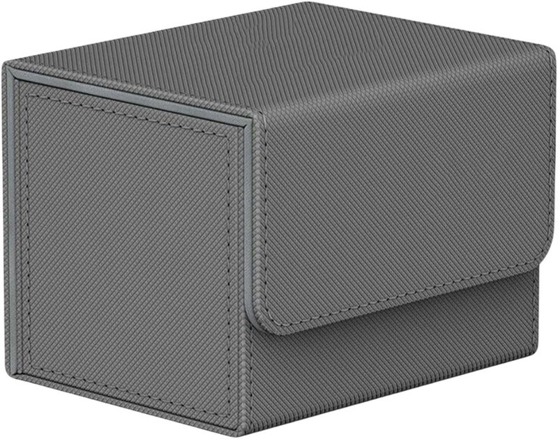 klarako Trading Card Deck Box Organizer Storage Holder Container Album W/ Magnet Closure for TCG  Gray - Image 3