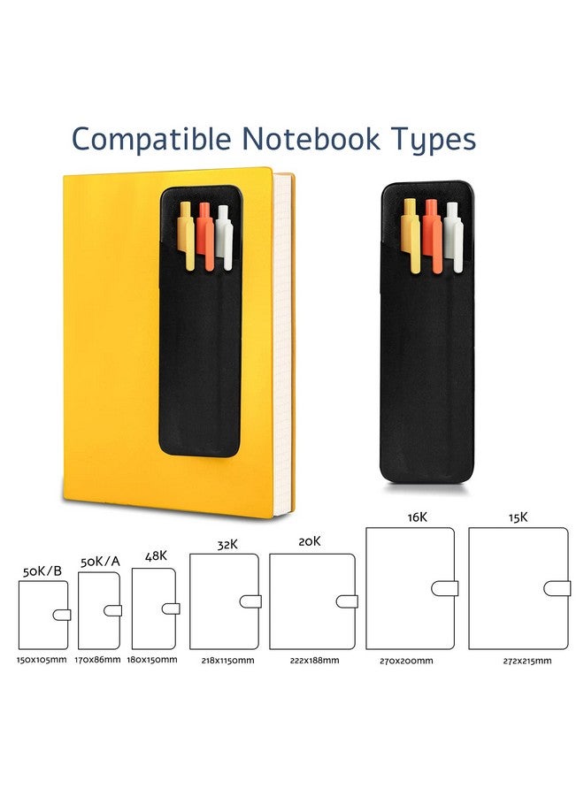 Epessa Stick-On Pen Holder For Notebook, Adhesive Pencil Sleeve Pouch For Hardcover Journals, Planners, Notebooks, Reusable Pen Pocket Organizer Easy To Remove (1 Pack) - Image 4