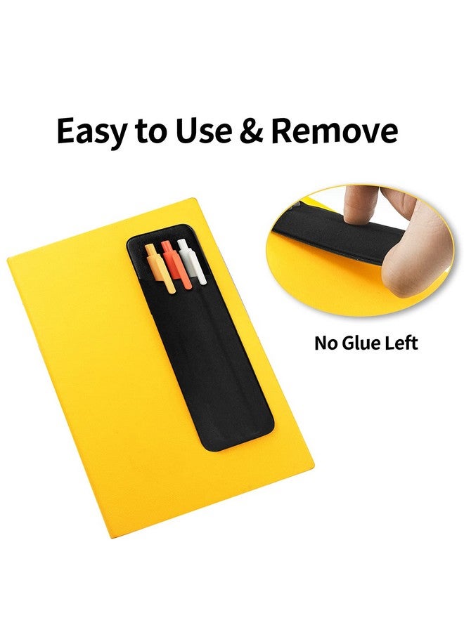 Epessa Stick-On Pen Holder For Notebook, Adhesive Pencil Sleeve Pouch For Hardcover Journals, Planners, Notebooks, Reusable Pen Pocket Organizer Easy To Remove (1 Pack) - Image 2