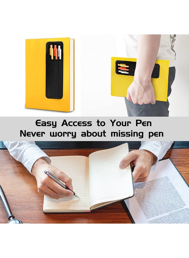 Epessa Stick-On Pen Holder For Notebook, Adhesive Pencil Sleeve Pouch For Hardcover Journals, Planners, Notebooks, Reusable Pen Pocket Organizer Easy To Remove (1 Pack) - Image 3