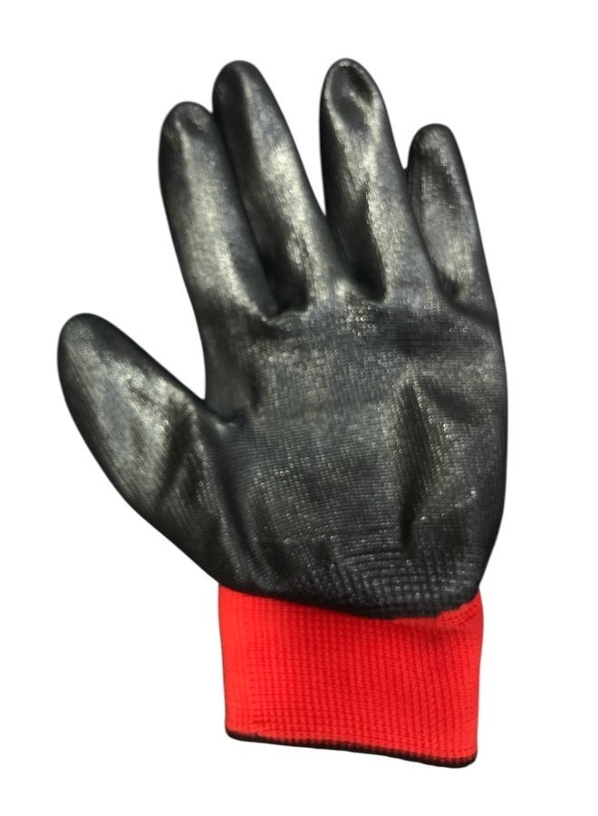 قفازات عمل واقية مغطاة بالمطاط للمهام الشاقة - مقاس 10 XL - Image 3