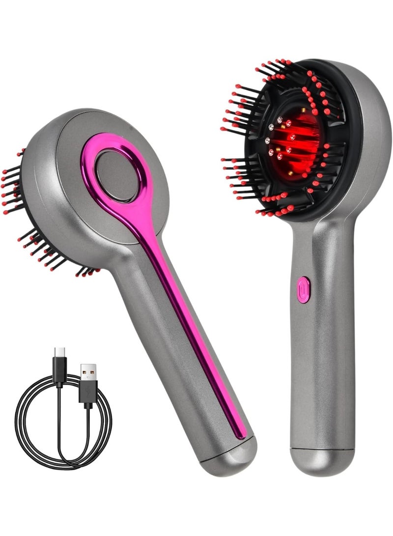 Scalp Massage Comb with Oil Applicator – Rechargeable Vibration Brush with Light Therapy for Hair Growth, Anti-Hair Loss & Relaxation for Men & Women - Image 1