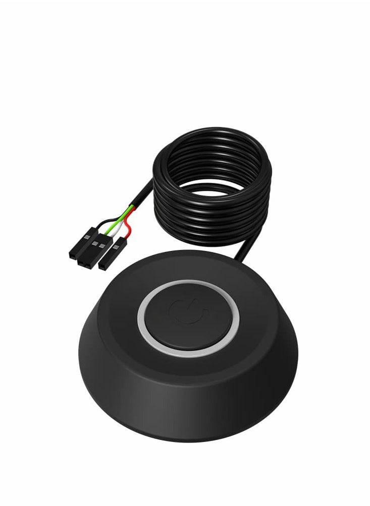 SYOSI - PC Computer Case Power Switch On Off HDD Push Computer Host Button Supply Supplies with 2m Cables - Image 1