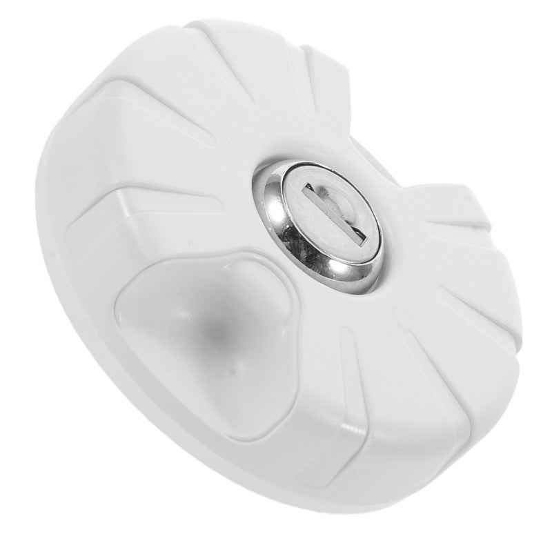 1Set Rv Water Inlet Cover White Lockable Plastic Cap with Spring Seal for Camper Trailers - Image 4