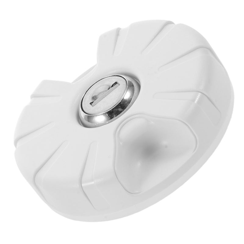 1Set Rv Water Inlet Cover White Lockable Plastic Cap with Spring Seal for Camper Trailers - Image 5