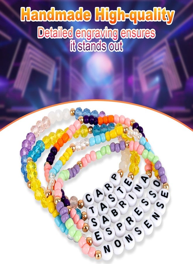 KINFERTE for S Merch Gifts Inspired Bracelets Concert Outfit Album vinyl Poster Shirt 5 Sets Stackable Stretch Friendship Bracelets Merchandise Jewelry Birthday Gifts for S Fans Women - Image 2