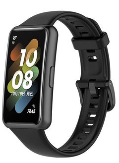 Generic Huawei Band 7 Sport Soft Silcon Replacement Strap - Black  - Image 2