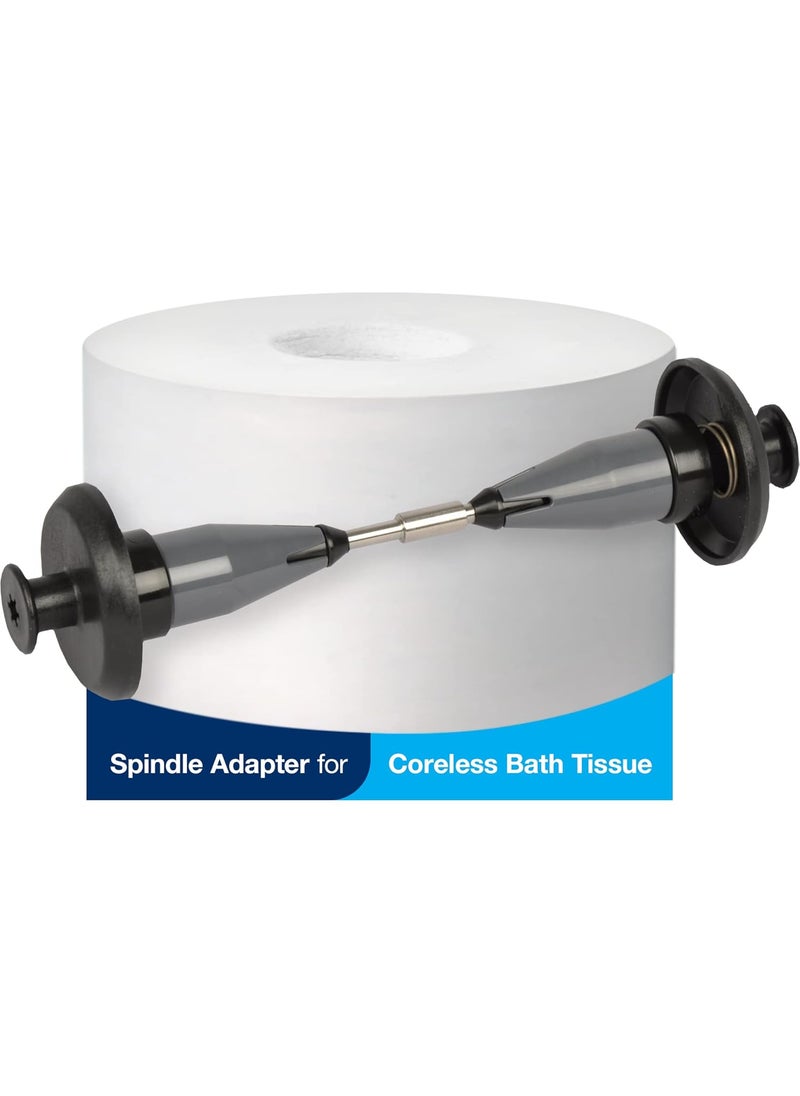 Tork Tork Coreless Spindle Adapter for Homestyle Toilet Paper Holders Installs in Seconds Fits T7 Coreless Toilet Paper 2 Count  - Image 2
