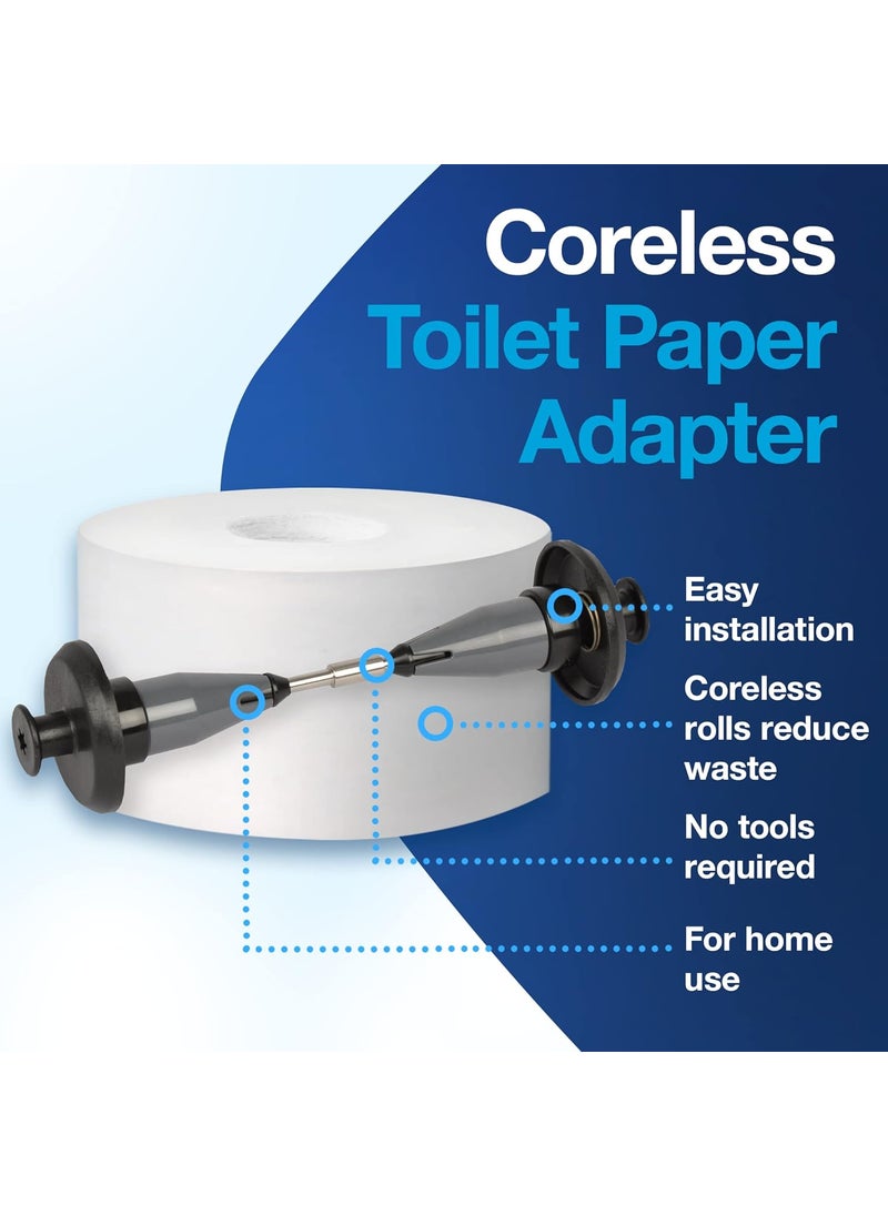 Tork Tork Coreless Spindle Adapter for Homestyle Toilet Paper Holders Installs in Seconds Fits T7 Coreless Toilet Paper 2 Count  - Image 4