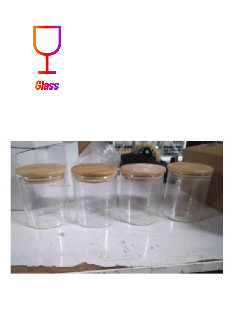 Swift 4 Pack Airtight Storage Jar Glass, Keep Ingredients Fresh, Organize Your Pantry, and Enhance Kitchen Decor, Clear Visibility, Ideal for Cereals, Pasta, Snacks, and More, Secure Lid, 567ml  - Image 1