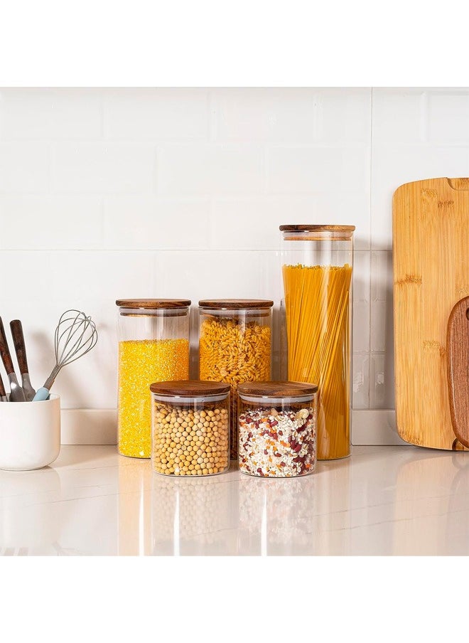 Swift 4 Pack Airtight Storage Jar Glass, Keep Ingredients Fresh, Organize Your Pantry, and Enhance Kitchen Decor, Clear Visibility, Ideal for Cereals, Pasta, Snacks, and More, Secure Lid, 567ml  - Image 4