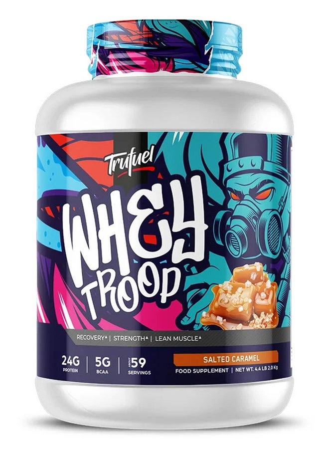 Trufuel Whey Troop Protein - 4Lb, Salted Caramel Flavour