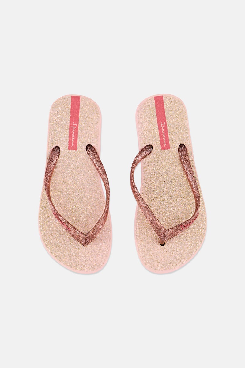 Ipanema Kids Girl Clas Brazil II Glitter Slip On Slippers, Multicolor - Image 3