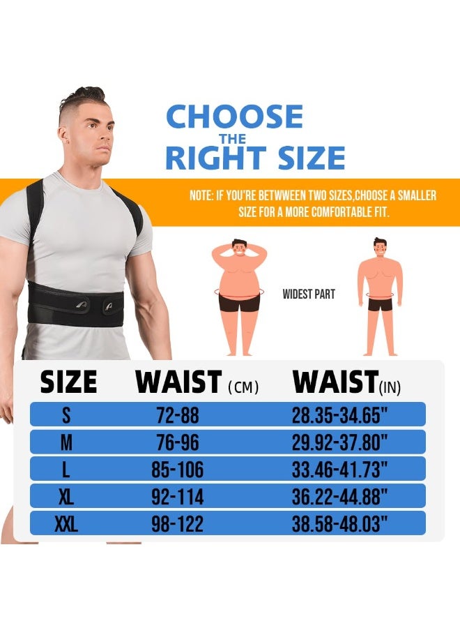 Upgraded Full Back Support Brace for Men & Women - Effective Posture Corrector - High Quality for Scoliosis, Hunchback Correction & Back Pain Relief - Image 2