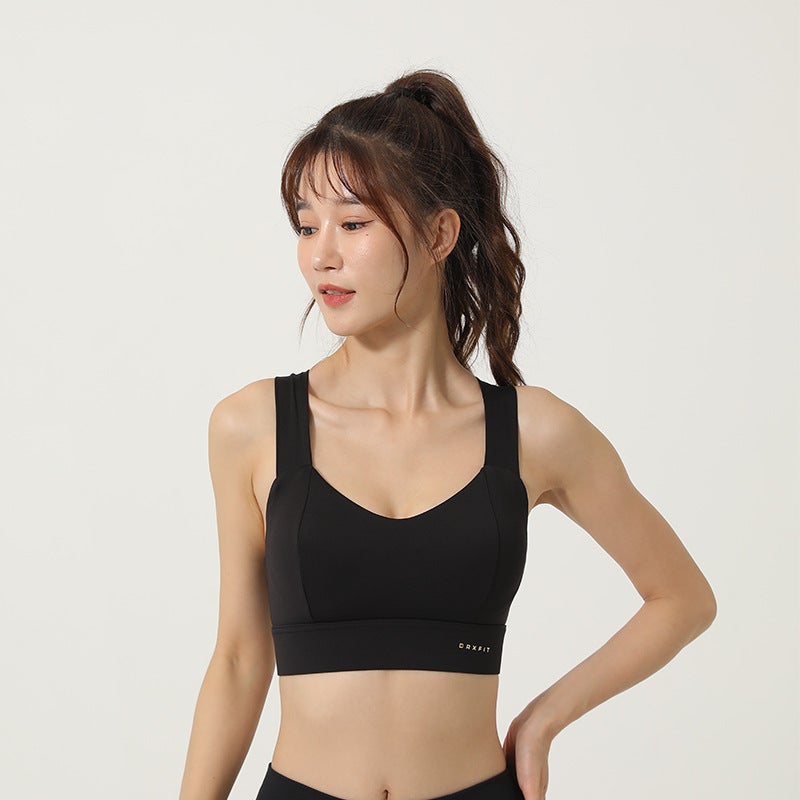 Cross-Type Beautiful Back Yoga Bra Outer Wear Shaped Push-Up Sports Bra Women'S Shock-Proof Running Quick-Drying Fitness Vest - Image 1
