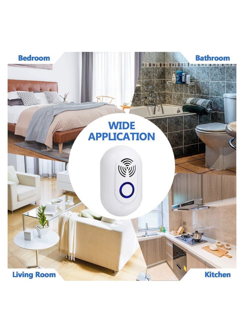 SYOSI 2 Pcs Ultrasonic Pest Repeller Electronic Mouse Repellent Indoor Electronic Repellent Plug in Pest Control for Mice Cockroaches Ants Fly Mosquitoes Rodent Harmless to Pets and Human - Image 2