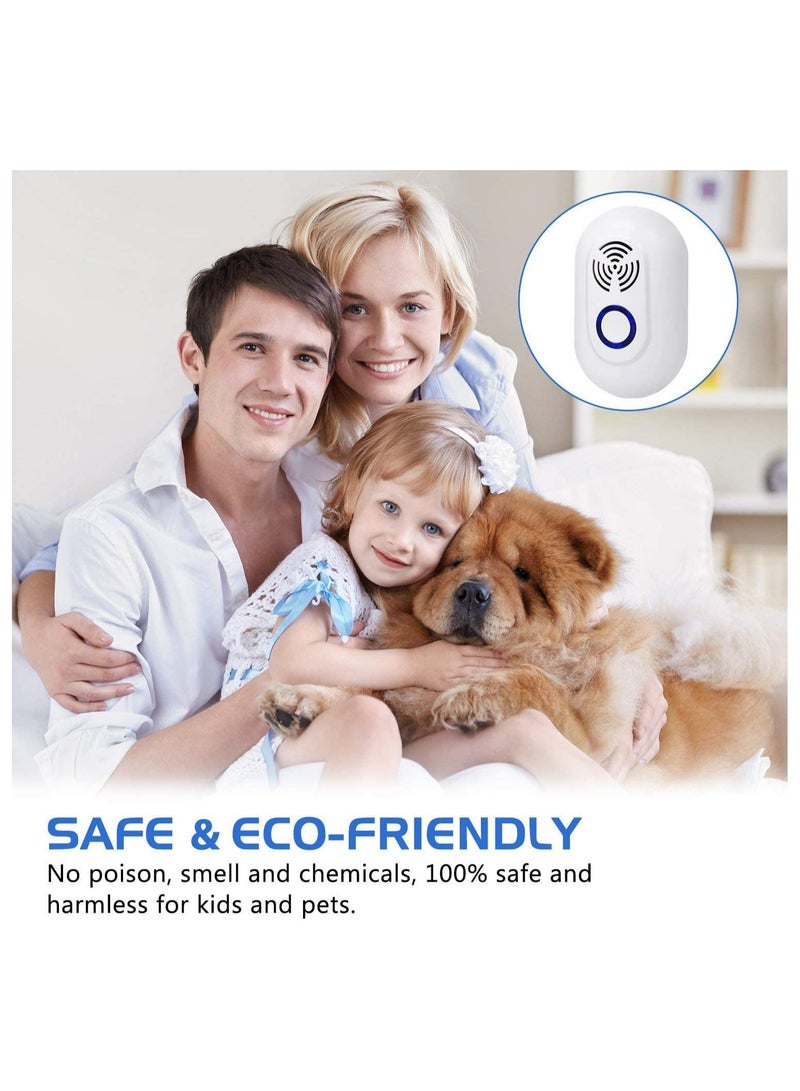 SYOSI 2 Pcs Ultrasonic Pest Repeller Electronic Mouse Repellent Indoor Electronic Repellent Plug in Pest Control for Mice Cockroaches Ants Fly Mosquitoes Rodent Harmless to Pets and Human - Image 3