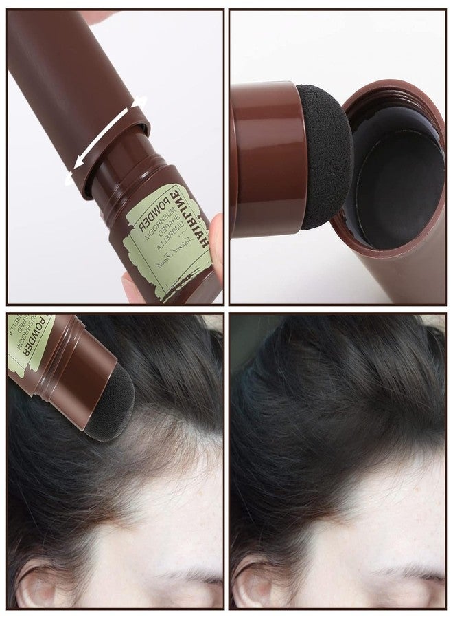 RENARSH Hair Shadow Root Touch Up Powder, Waterproof Shading Sponge Pen Filler for Cover Gray Hair, Hairline Stick (Black, 1 Pc) - Image 3
