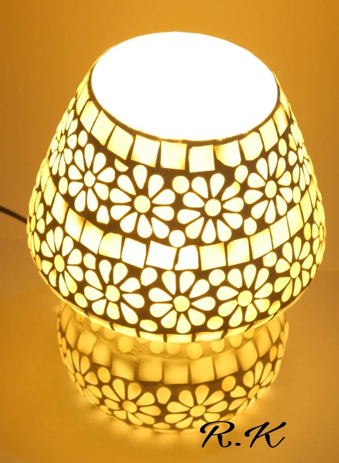 Rk Lighting House Table Lamp, Mashroom , Dome Shapped B22 Holder Table Lamp (White)Pack of 1 - Image 2