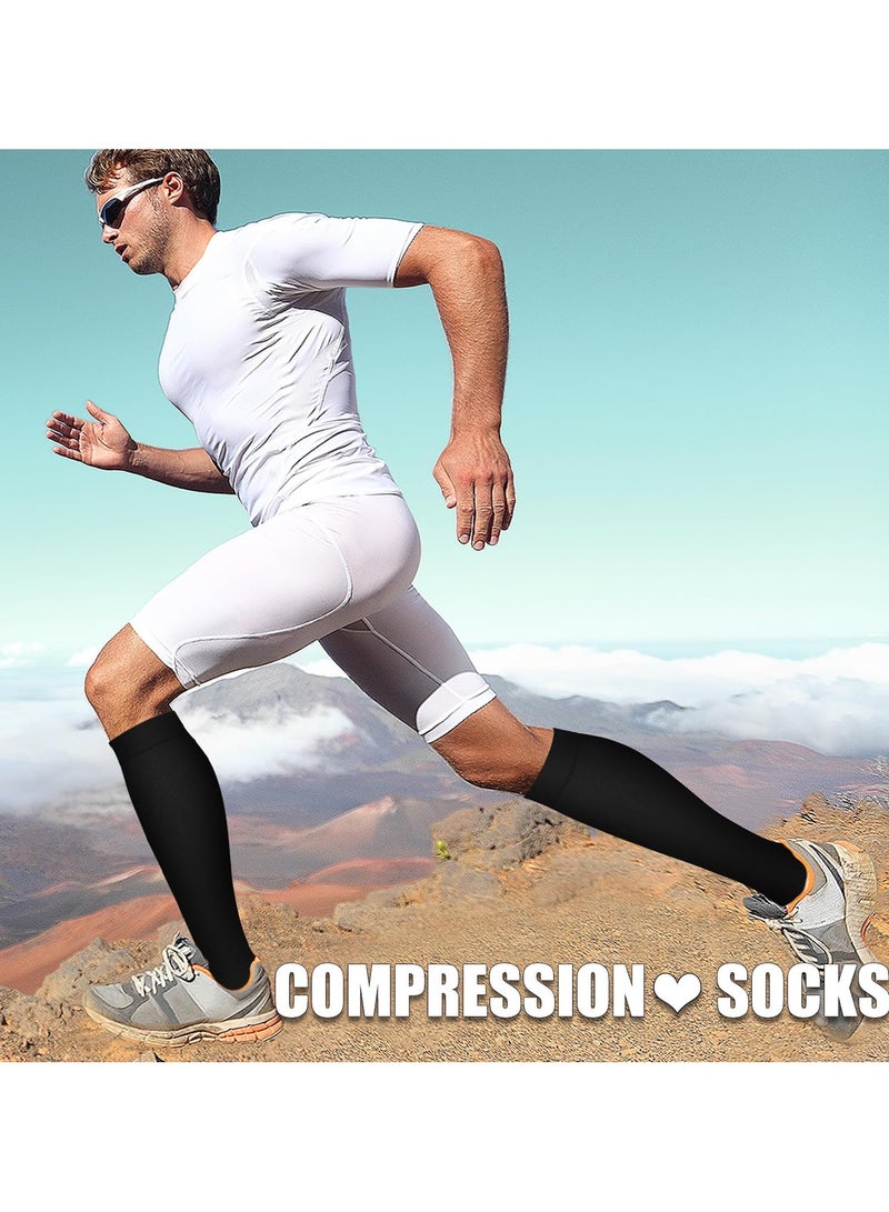 3 Piece Medical Compression Socks for Women Men Circulation Relief Calf Sole Fatigue Support for Nurses Running Hiking Recovery - Image 3