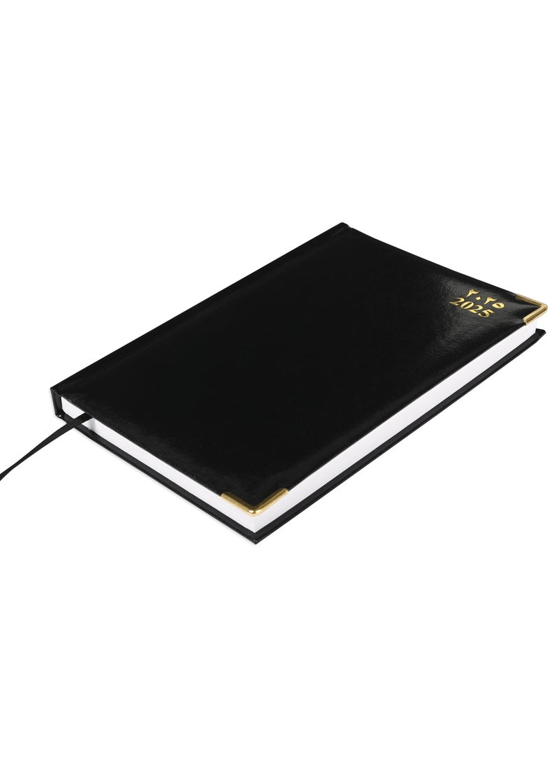 FIS FIS Diary 2025 Arabic/English (Saturday & Sunday Combined) A5, Black - FSDI92AE25BK  - Image 1
