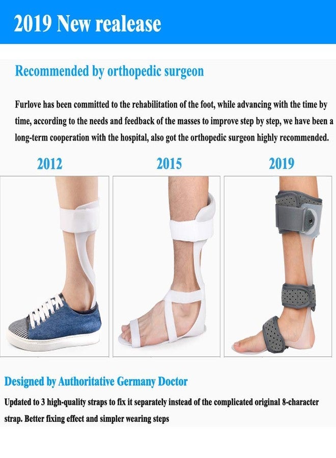 Furlove AFO Drop Foot Brace Medical Ankle Foot Orthosis Support Foot Drop Postural Correction Brace (Right/L) - Image 4