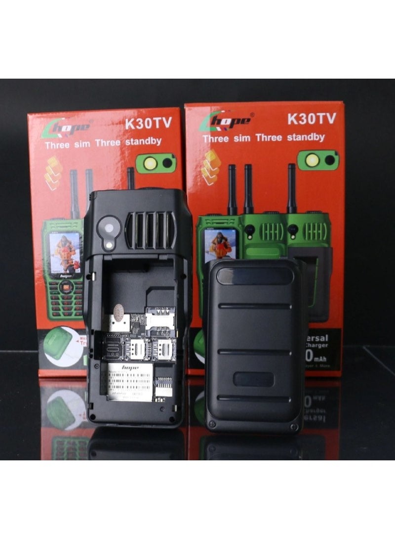 هوب 📡🏕️ جوال قوي الاتصال للرحلات والتخييم – بطارية عملاقة 22000mAh + باور بنك + مصباح مدمج وهوائي قابل للإزالة! - Image 2