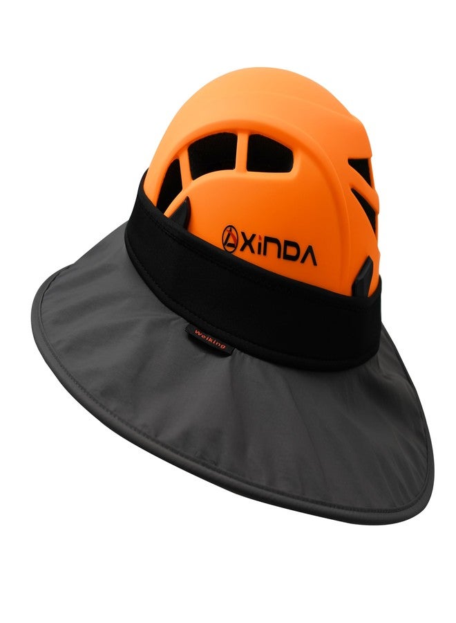 Weiking Climbing Helmet Sunshade, Safety Helmets Sunhat Protection Accessories Suit for Climbing, High-Altitude Worker, a Construction Worker, The Rescue Team (Gray) - Image 4