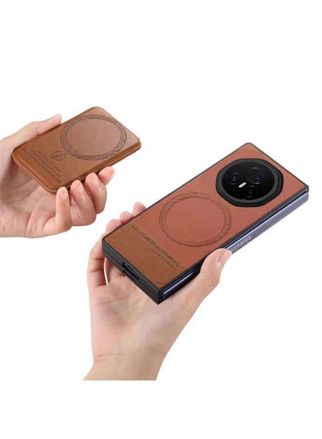 اس-توب جراب لهاتف Honor Magic V3 من الجلد الصناعي المائل مع حقيبة بطاقات وغطاء خلفي مغناطيسي للهاتف - Image 4