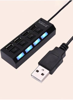 4-Port USB 2.0 Hub -black