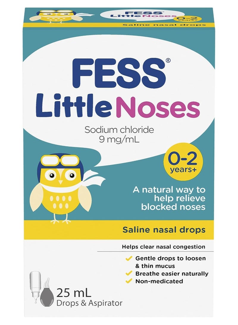 FESS Little Noses Saline Nasal Drops - Image 1