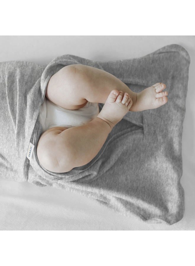 Halo 100% Cotton Sleepsack Swaddle, 3-Way Adjustable Wearable Blanket, TOG 1.5, Heather Grey, Small, 3-6 Months  - Image 5
