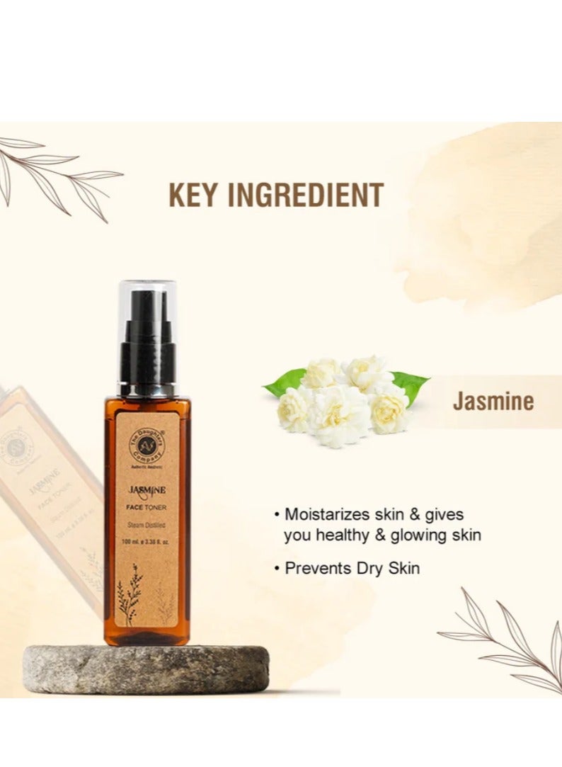 The Daughters Company JASMINE FACE TONER | 100% Steam Distilled | Made with Pure Stream Distilled Jasmine | Hydrating | Brightening | Revitalizing - Image 5