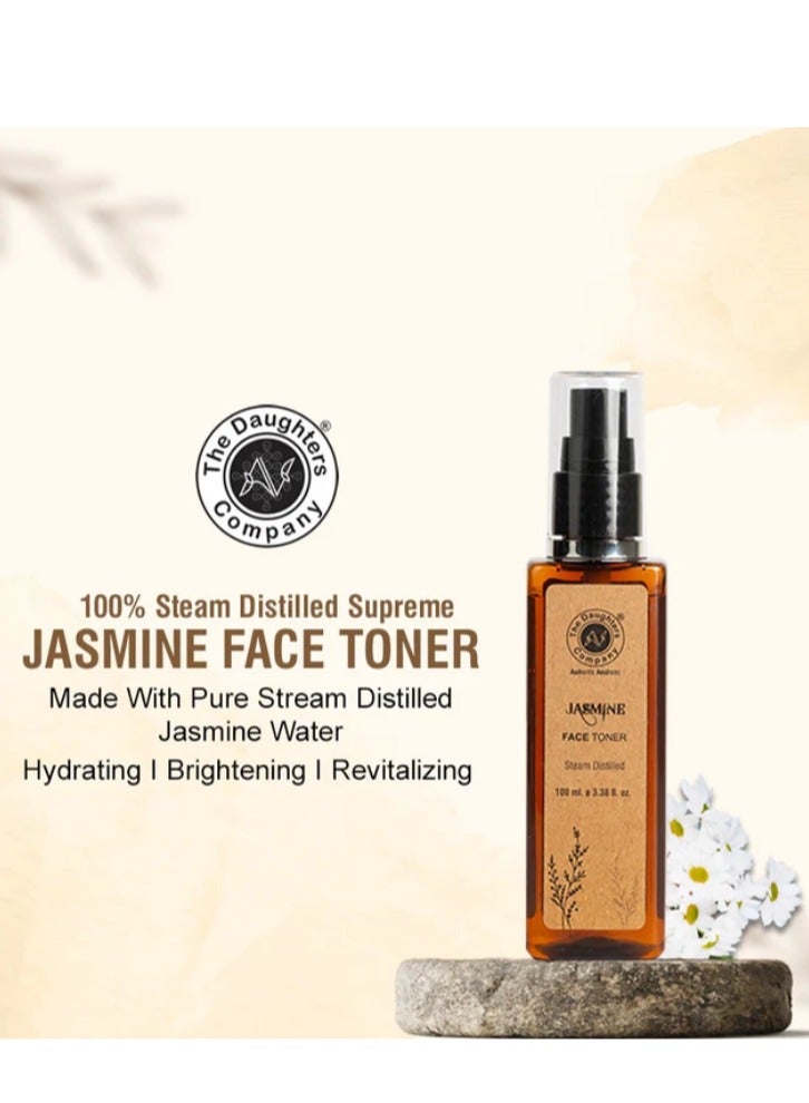 The Daughters Company JASMINE FACE TONER | 100% Steam Distilled | Made with Pure Stream Distilled Jasmine | Hydrating | Brightening | Revitalizing - Image 4
