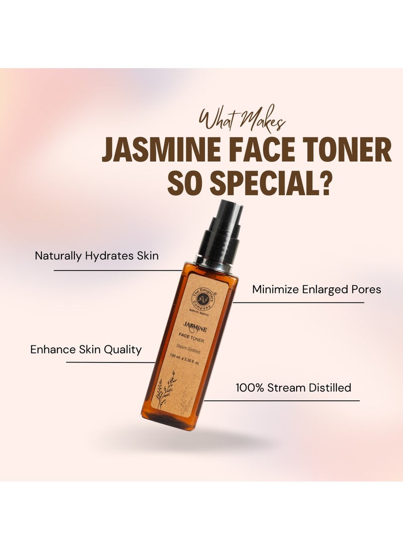 The Daughters Company JASMINE FACE TONER | 100% Steam Distilled | Made with Pure Stream Distilled Jasmine | Hydrating | Brightening | Revitalizing - Image 2