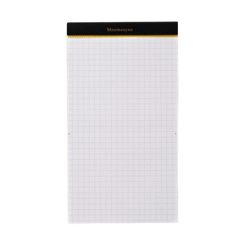 Maruman MNEMOSYNE Notebook 7.09 x 3.94 Inches (Long type), Double perforations, 5mm-squared, 50 Sheets (N177A) - Image 2