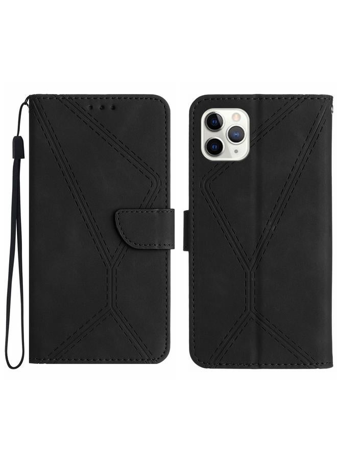 Zaboon Case For iPhone 11 Pro Stitching Embossed Leather Phone Case - Image 1