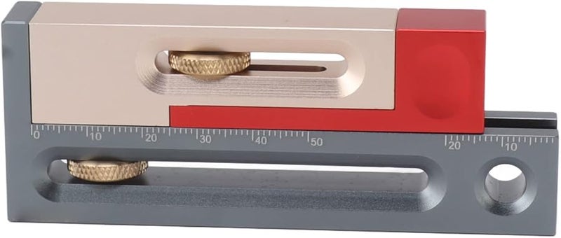 كتلة القياس المتحركة لأعمال النجارة منضدة المنشار ضابط فتحة أداة النقر واللسان - Image 2