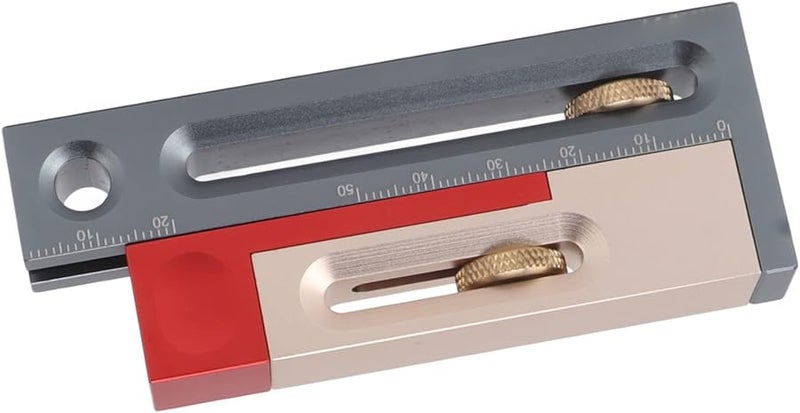 كتلة القياس المتحركة لأعمال النجارة منضدة المنشار ضابط فتحة أداة النقر واللسان - Image 3