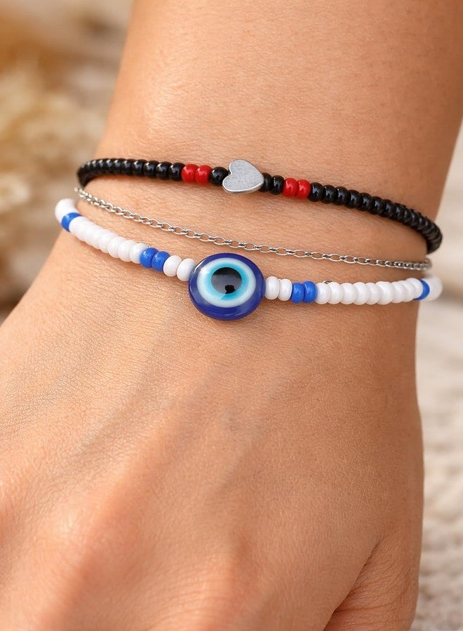 High Trendz Evil Eye Adjustable Nazaria Trendy Daily Use Bracelet (5.5 Inch + Extention) (Modern) - Image 5
