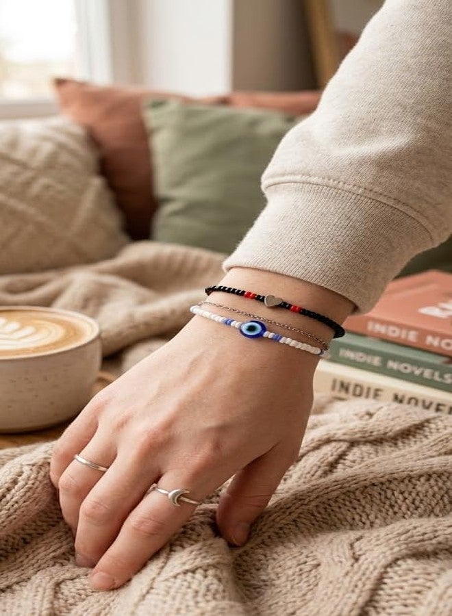 High Trendz Evil Eye Adjustable Nazaria Trendy Daily Use Bracelet (5.5 Inch + Extention) (Modern) - Image 3