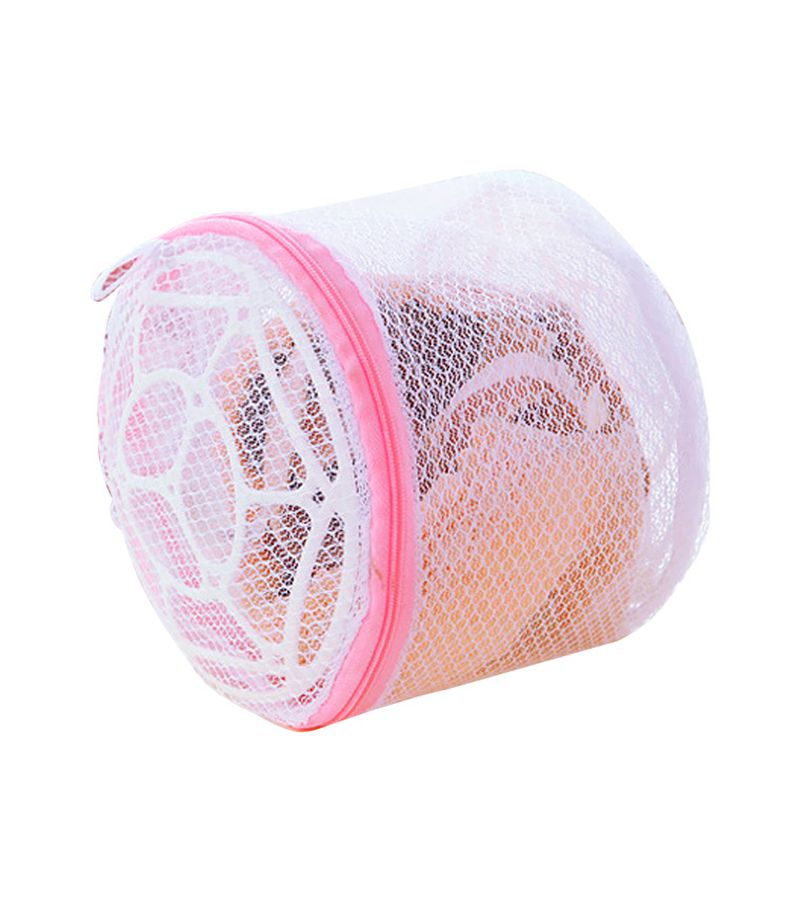 1pc High Quality White Bra Underwear Washing Bag With Bracket Laundry Net Folding Mesh Bag - Image 4