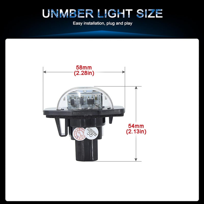 DEMULAX LED License Plate Lights for Toyota Models - Image 2