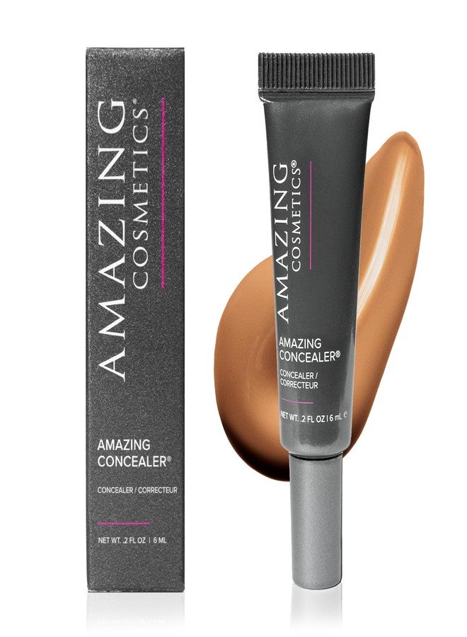 اميزينغ كوزمتكس خافي عيوب AmazingCosmetics Amazing، خافي عيوب متعدد الاستخدامات بتغطية كاملة، 0.2 أونصة، لون الكراميل - Image 1