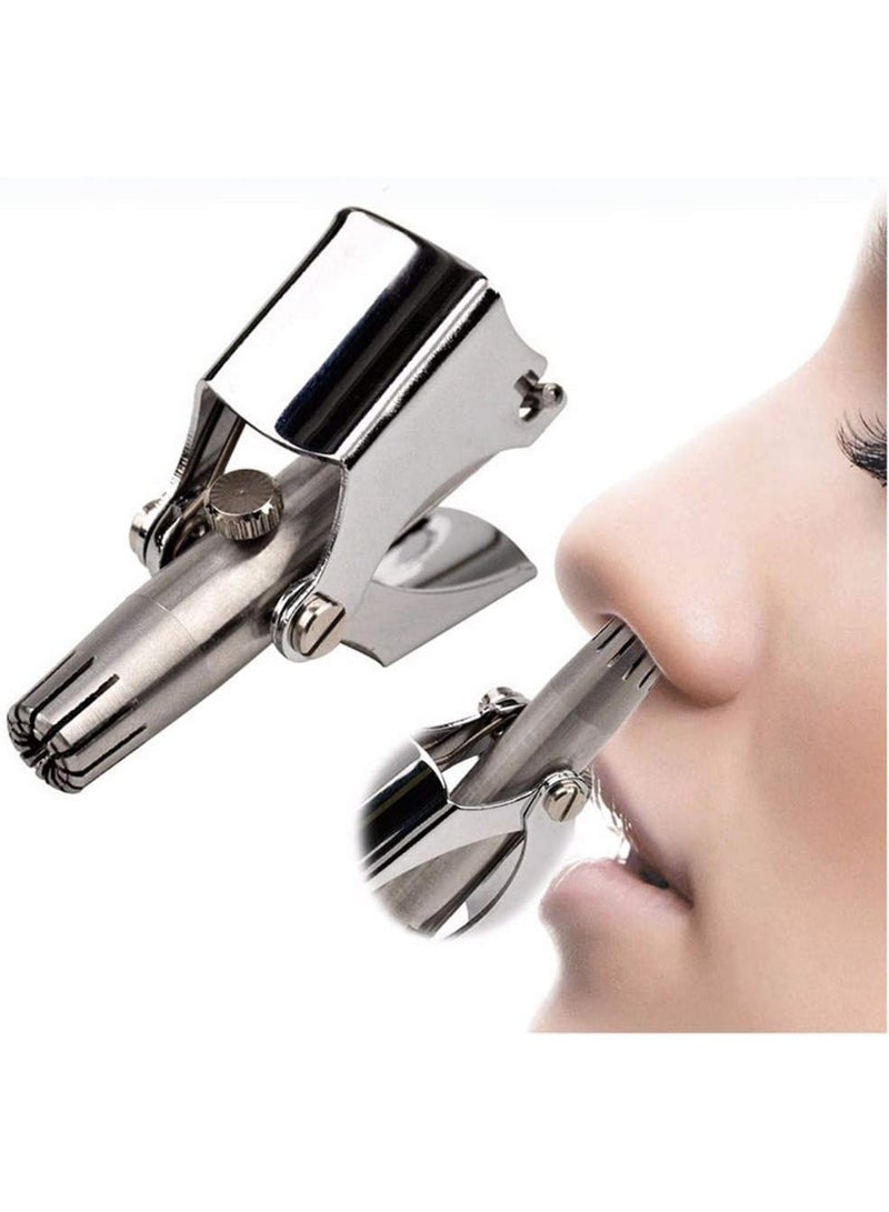 Jmcall JMC Manual Nose & Ear Hair Clipper Trimmer – Stainless Steel Painless Trimmer with Storage Case & Cleaning Brush (Travel-Friendly) - Image 4