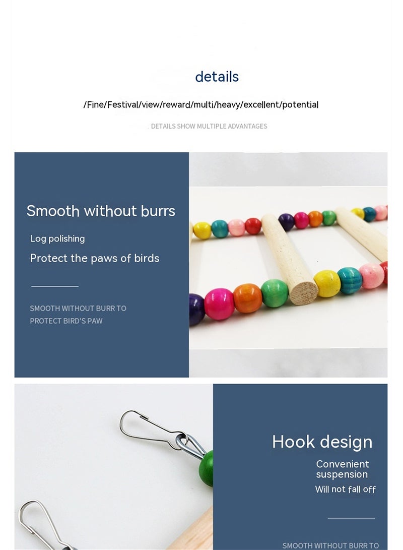 Parrot Bird Climbing Ladder Pet Ladder Bird Cage Accessories Assorted - Image 3