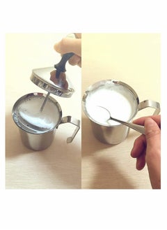 Y&D Manual Milk Frother, 14-Ounce/400ml,304 Stainless Steel Hand Pump Foamer, Handheld Frothing Pitchers DIY Fancy Coffee Cream Foamer Creamer  - Image 5